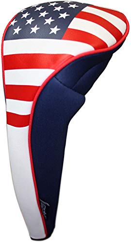 Usa Patriot Golf Zipper Head Covers 1 3 5 H Driver Hybrid Fairway Headcovers #TOP3