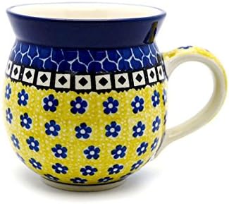 Polish Pottery Mug - 15 oz. Bubble - Sunburst
