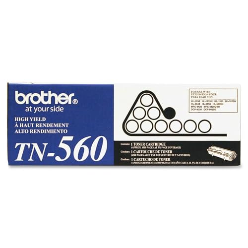 Brother TN-560 High-Yield Toner Cartridge - Retail Packaging,Black
