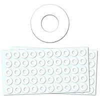 2000 Stück - Lochverstärker Selbstklebend Verstärkungsringe, Lochverstärkungsringe Ringlochverstärker, Weiß