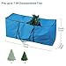 Christmas Tree Storage Bag Blue Fits Up to 7.5 ft Tall Artificial Tree, Cloth Material, Christmas Tree Storage Box with Reinforced Handles and Dual Zippers