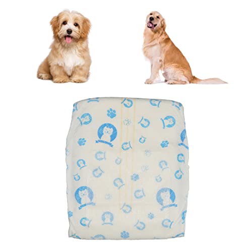 Image of Disposable Dog Diapers, Comfortable Absorbent Disposable Dog Wraps for Male Dogs for Urinary Incontinence Surgery Recovery for Dog Training (S)