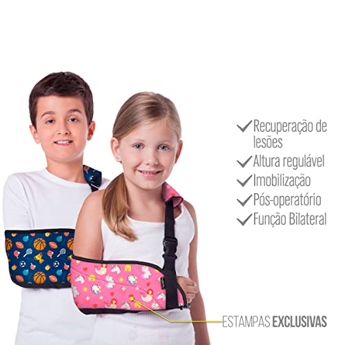 Kestal Tipoia Ortopédica Infantil velpeau imobilizadora Vermelha, Bilateral, P