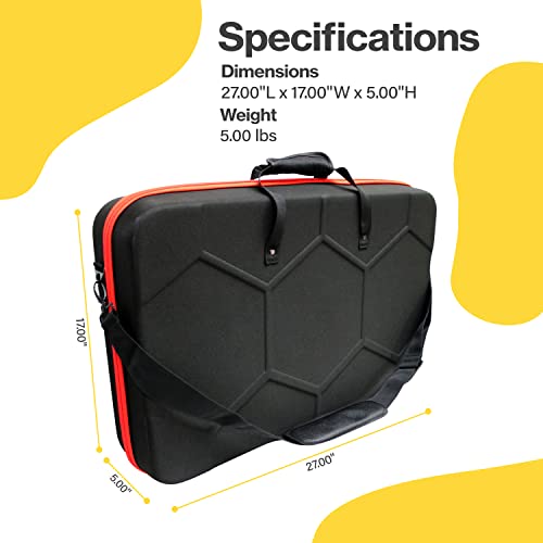 Brendaz Lightweight Hard-Shell Bag Case Compatible With Pioneer Ddj-Rx Sx3, S1, Numark Mixstream Pro Dj Controller, And Similar Sized Dj Controllers #TOP5