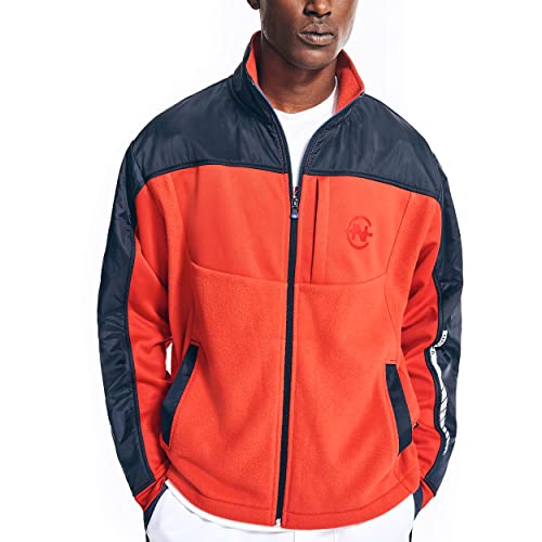Image of Nautica Men's Competition Sustainably Crafted Full-zip Mixed-media Jacket