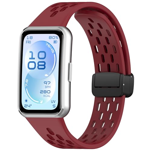 Sxmincxubo Breathable Soft Silicone Replacement Sport Strap Accessory Wristband Compatible with Huawei Band 11/11 NFC / 11 Pro / 11 Pro NFC