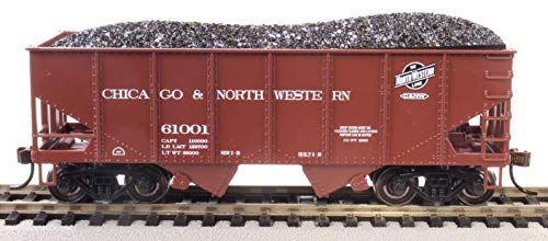 55-Ton 2-Bay Usra Outside Braced Hopper with Removable Coal Load - Chicago & North Western #61001 - HO Scale