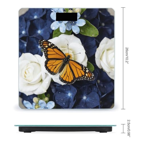 Báscula digital corporal Navy Floral Flowers 180 kg miniatura 2