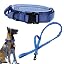Dark blue SET(collar+leash)