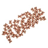 Idéal pour les occasions festives : mini ours pour l'artisanat avec d'adorables nœuds rehausse les décorations d'anniversaire de l'ours, embellissements d'ours DIY et embellissements de boîte à stylos pour des célébrations mémorables, breloques à dos plat diy, mini ours pour l'artisanat