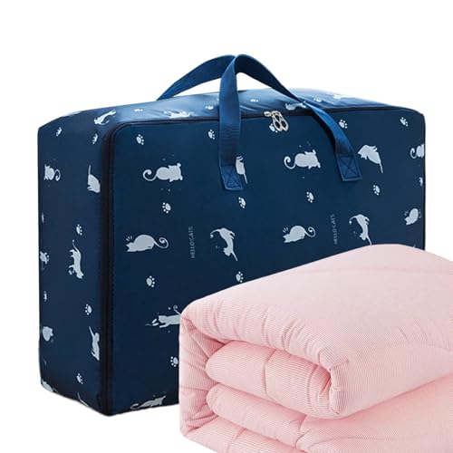 Generico Borse Porta Coperte, Organizzatore Per Cuscini, Borsa Pieghevole Salvaspazio con Cerniera per Vestiti Lenzuola e Camere da Letto