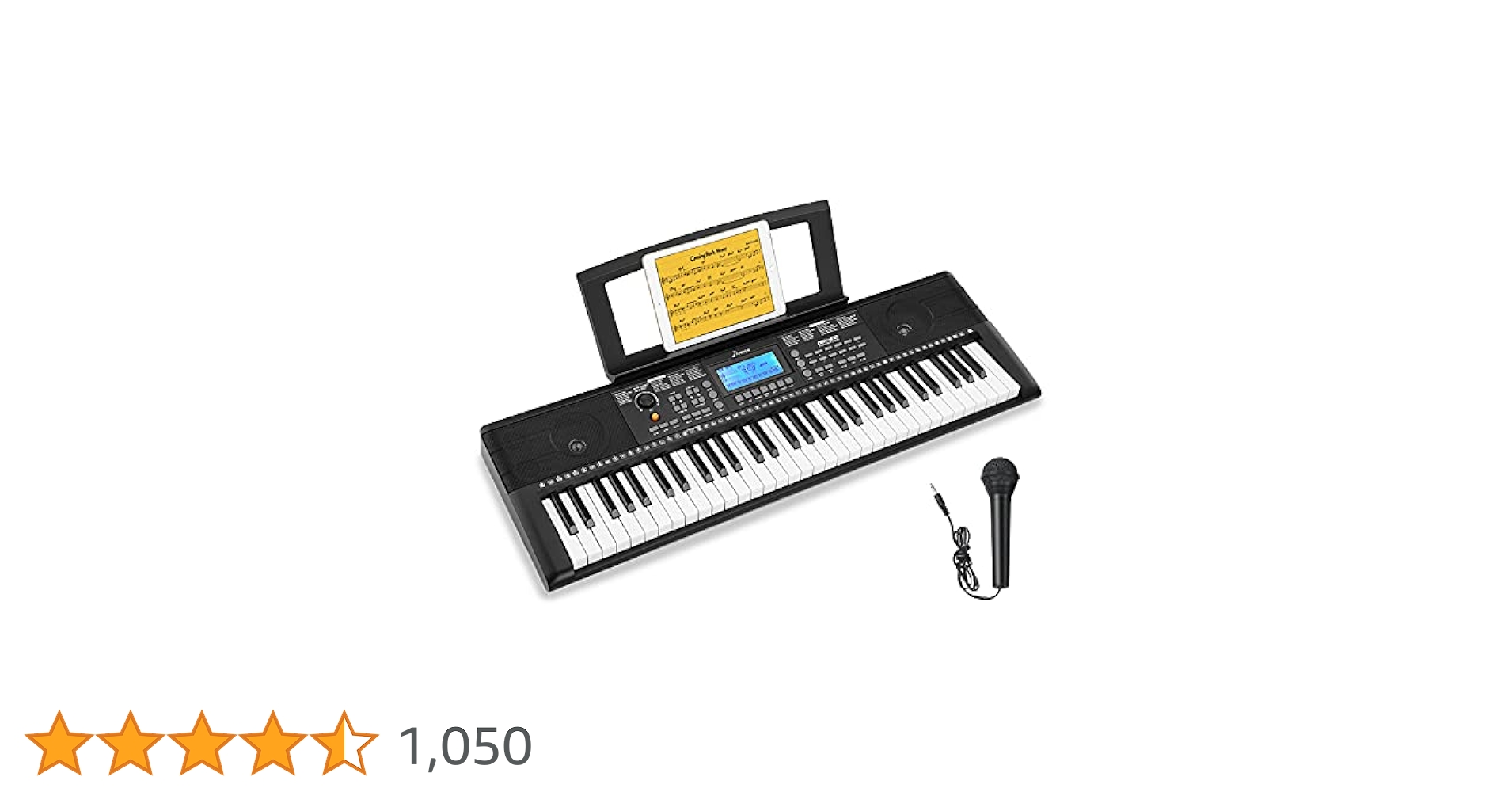 Donner Keyboard Piano, 61 Key Piano Keyboard for Beginner