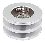 Tuff Stuff 7610F Alternator Pulley, V-Belt, 2 Groove, 2.628 in Diameter, Hardware Included, Steel, Chrome, Universal, Each