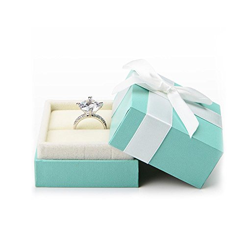 Oirlv Velvet Ring Box Bow-Knot Wedding Jewelry Packaging Gift Box Showcase Display
