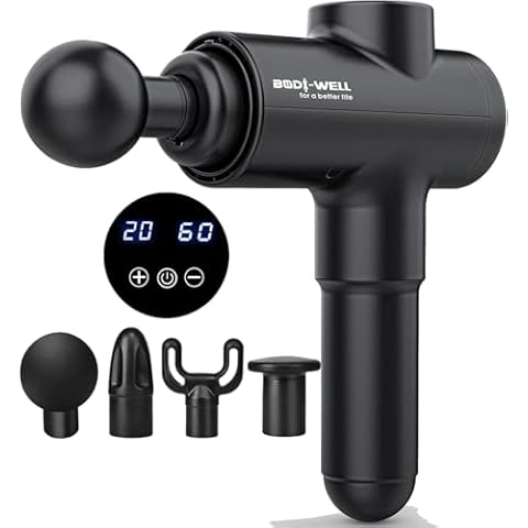 Massage Gun Deep Tissue - Back Muscle Massager w/High Torque Motor for Back Pain, Shoulder, Neck, Body, All Muscles Recover & Massage Cover
