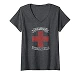 Womens Bon Jovi Bad Medicine V-Neck T-Shirt