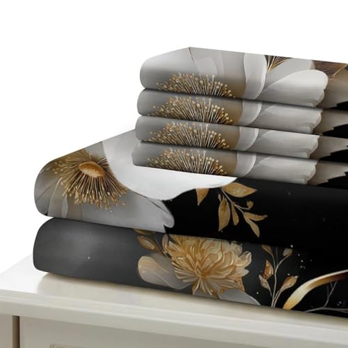 Parure de lit king 220x240cm effet 3D finitions premium