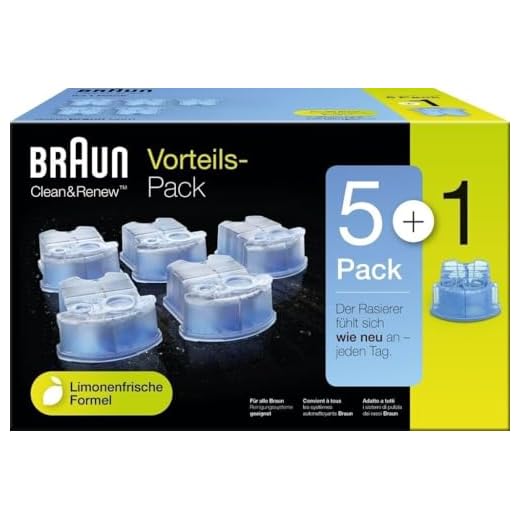 Braun Clean & Renew Reinigungskartuschen 5+1-Pack