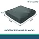 OrtoPrime Hochdichtes Antidekubitus-Kissen Viskoelastisch - 80 Kg/m3 - Orthopädisches Sitzkissen mit Memory Foam - Therapeutisches Polster Entlastet das Steißbein - Rollstuhl für Büro & Heim