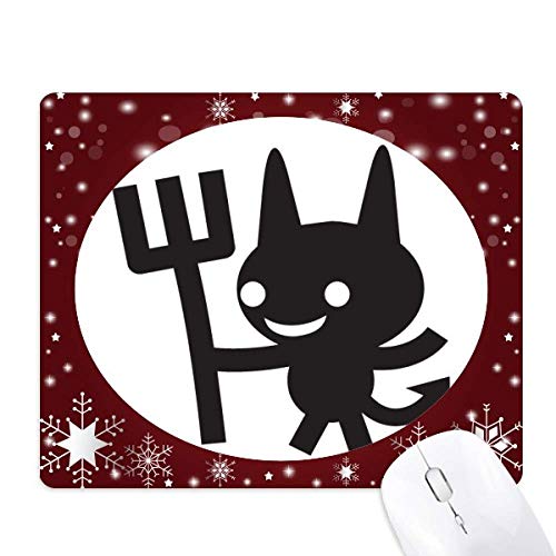 Tapis de souris diable Halloween pour décorer votre bureau en hiver