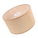 Alipis Abat-jour Élégant En Rotin Tressé Douille E27/e14 Diamètre 25 Cm...
