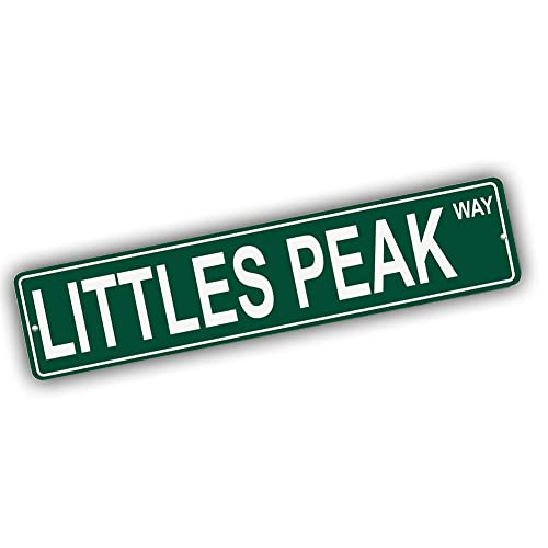 Brotherhood Aluminum Street Sign for Littles Peak - Wyoming Man Cave Decor