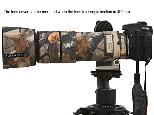 Rolanpro Lens Clothing Camouflage Rain Cover For Canon Ef 100-400Mm F4.5-5.6 L Is Usm Lens Protection Sleeve #TOP3