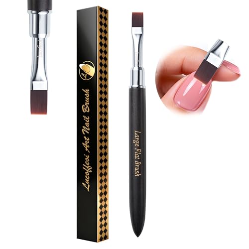 Acrylic Nail Brush - Wide Flat Head for Builder Gel