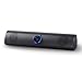 Defender Z11 PC Soundbar Lautsprecher – 2.0 Monitor Soundbar mit 6W RMS Stereo Sound, LED Lautstärkeregler, USB Powered Computer Speaker, 3,5 mm Klinke für PC, Laptop und Gaming Setup (Schwarz)