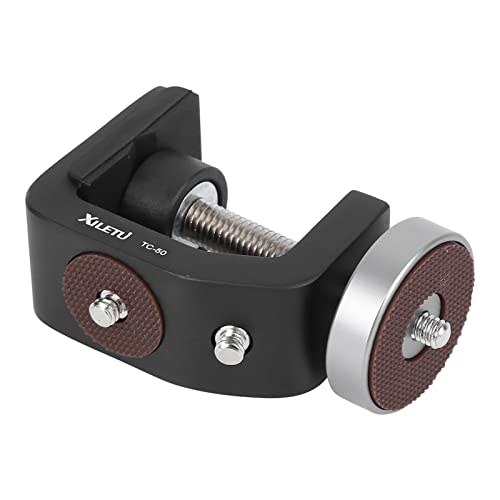 Abrazadera C HUSHUI TC-50 para evitar caídas de cámara y smartphone con rosca 1/4