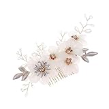 Peigne à cheveux de mariage : conçu pour être polyvalent, cet accessoire de cheveux de mariage peut être orné d'un chignon peut être porté pour encadrer délicatement une coiffure de moitié de haut en bas.
