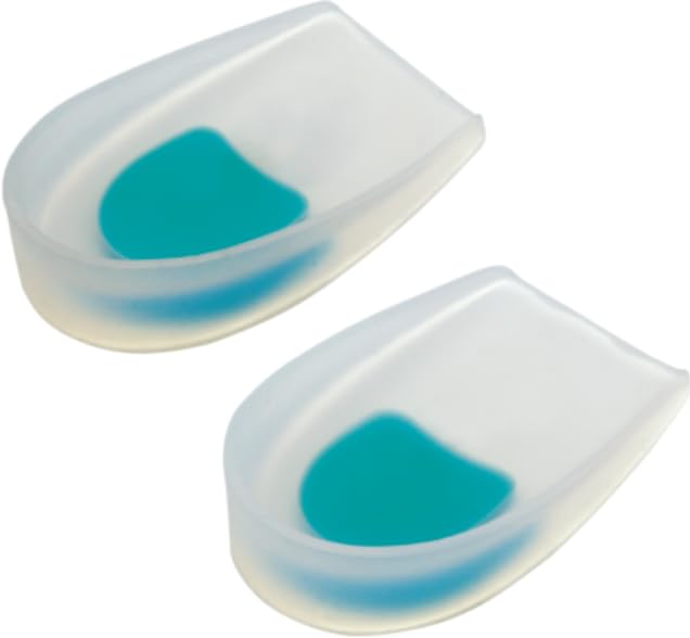 Flamingo Premium Silicone Gel Heel Protector Insole Cups for Swelling, Pain Relief (PAIR) Blue,M (B0CW639RY6) Amazon Price History, Amazon Price Tracker