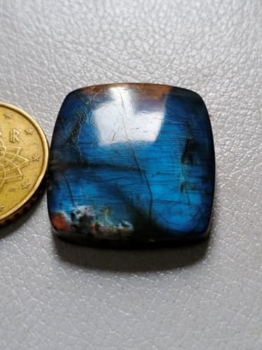 Cabochon labradorite bleue 28x25mm pour création bijoux DIY - 3