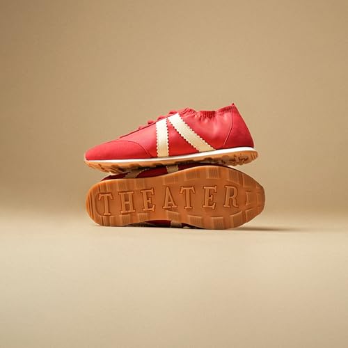 Image of Theater Fuji Casual Sneakers in Suede for Women | Stylish Flat Lace-Up Shoes | Lightweight Comfortable Footwear with Cushioned Insole