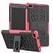Produktbild Für Lenovo Tab E7 Hülle, Colorful [Heavy Duty] Rugged Armor stoßfest Handy Schutzhülle Silikon Tasche Ständer Hülle Case mit Standfunktion für Lenovo Tab E7 (Wassermelonenrot)