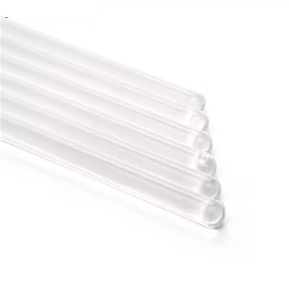 Varilla agitadora transparente 100 varillas agitadoras de cabeza redonda transparentes borosilicato alta pureza, barras guía flujo sólido for equipo enseñanza