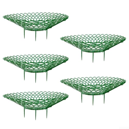 Soportes para plantas de fresa, paquete de 5/10, diseño de inclinación de 45 grados con 3 pies resistentes para una mejor circulación del aire, versátil para tomates y pimientos (G 5 piezas)