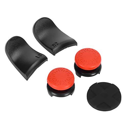 Acouto 5 en 1 Thumb Stick Grip Key Cap Joystick Cover L2 R2 Extensor de Gatillo para Controlador Blanc Reemplace el Pulgar Desgastado o el Dedo Clave Excelente Fuera Roto Reduce Previene y Pulgar