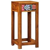 La table d'appoint rustique au design floral, c'est exactement ce qu'il te faut pour égayer ton espace de vie moderne