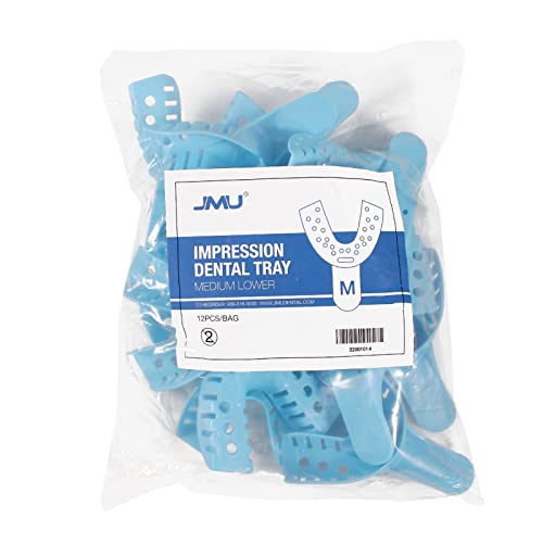 Image of JMU Dental Impression Trays, 4 Medium Lower, Autoclavable, 120 Pcs