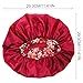 NOLITOY Large Satin Sleeping Cap Hair Wrap for Women Large Printed Hair Bonnet Night Sleep Protector for Beauty