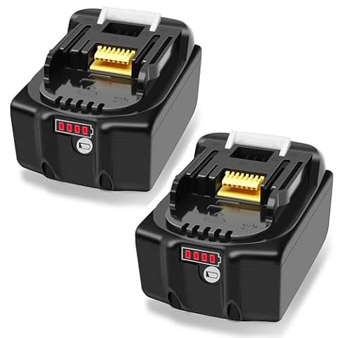 2 sztuki BL1860B 18V 6,0Ah 6000mAh BL1850B akumulatory do narzędzi kompatybilne z Makita 18 V akumulator 6 Ah do Makita DDF482Z DDF484Z DDF485Z DDF487Z DDF489Z, akumulatorowa piła łańcuchowa DUC353