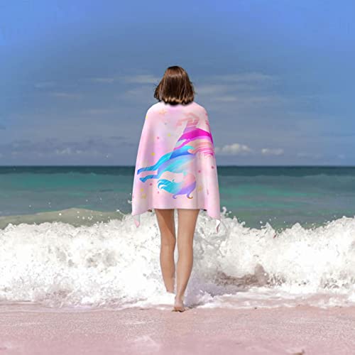Comfar Unicorn Beach Towel For Girls thumb #2