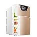 YLKCU Mini Nevera Frigoríficos Mini con congelador para automóvil 20L - Refrigerador pequeño para automóvil y hogar con Pantalla táctil, Puerta Doble, refrigerador de 12 V