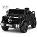 Letsgoride 12V Kids Ride on Car, Licensed Mercedes-Benz Unimog Electric Car w/Parent Remote Control, 3 Speeds, Music Player & Horn, Light, Soft Start, Battery Powered Ride on Toy for Toddler, Black