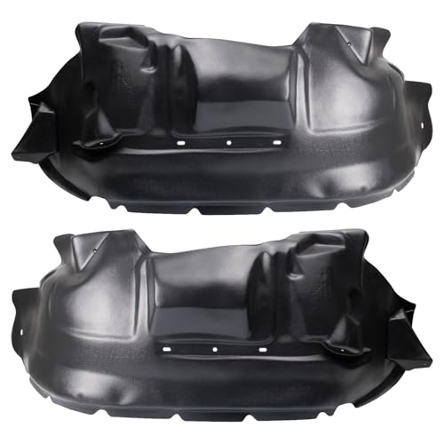 Image of TRQ Front Inner Fender Liner Set Compatible with 2004-2007 Buick Rainier 2002-2009 Chevrolet Trailblazer GMC Envoy 2002-2004 Oldsmobile Bravada GM1248127 GM1249127