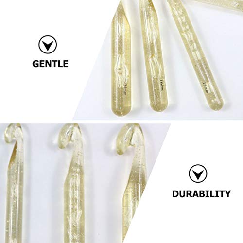 EXCEART 1 Conjunto/Kit de Crochê 18 Unidades Diy Suprimentos de Tricô à Mão Conjunto de Agulha de Cr