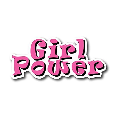 BOLDERGRAPHX 5049 Girl Power 2.5"x6" Pink Decal/Bumper Sticker Cover