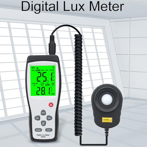 Fotómetro digital AS823 para regular la iluminación en estudios de grabación 2