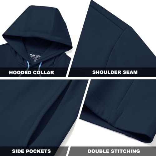 Image of M MAELREG Hoodies for Men Golf Fleece Hooded Sweatshirts Dry Fit Athletic Lightweight Casual Midlayer Mens Hoodies Pullover